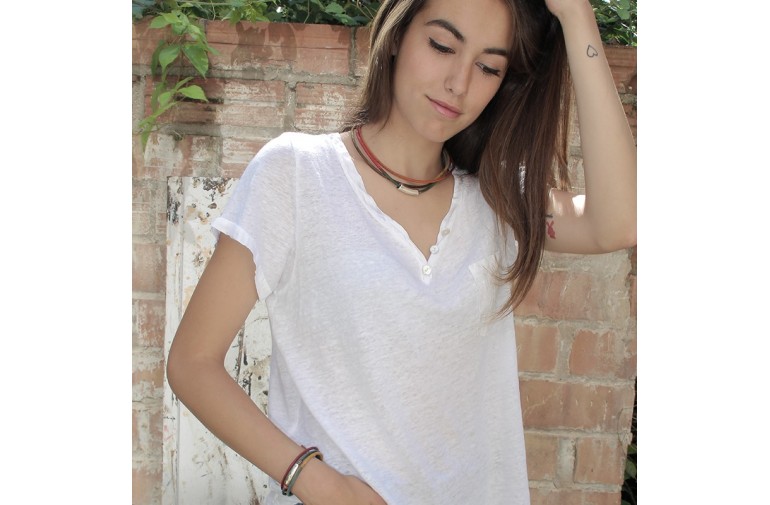 COLLIER BIMBA EN CUIR MULTICOLORE