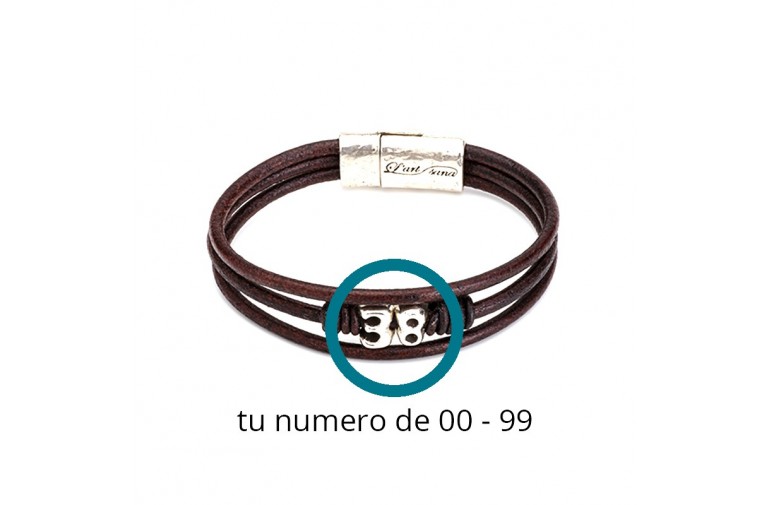 BRACELET EN CUIR UNISEX 38