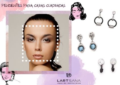 pendientes para caras cuadradas